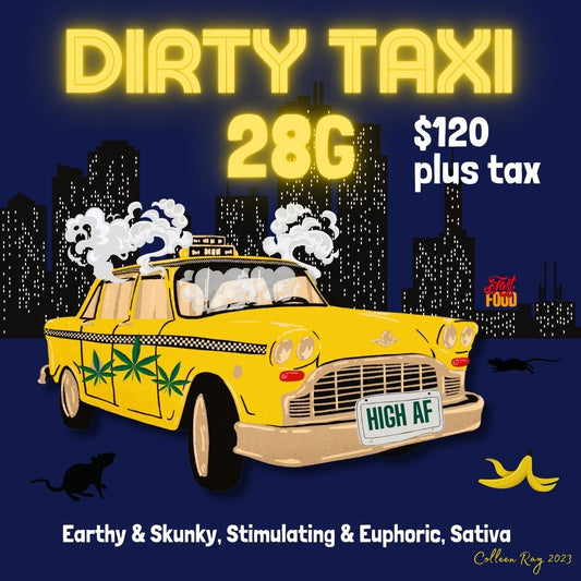 Dirty Taxi 28g 8x8” Print